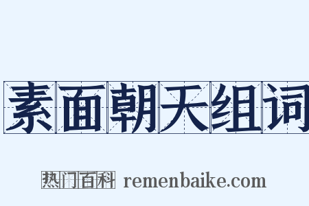 素面朝天组词是什么意思的图片